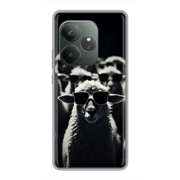 Чехол с принтом «Овечка в очках» для Realme GT Neo 6 SE