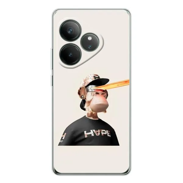 Чехол с принтом «обезьяна NFT в очках» для Realme GT Neo 6