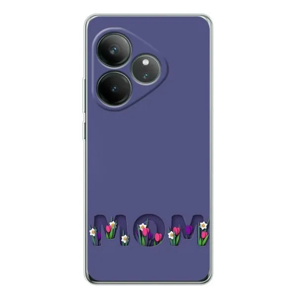Чехол с принтом «Мама в цветах» для Realme GT Neo 6