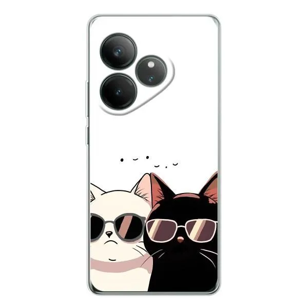 Чехол с принтом «Коты в очках» для Realme GT Neo 6