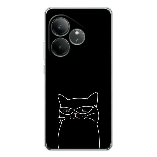 Чехол с принтом «Равнодушный кот» для Realme GT Neo 7