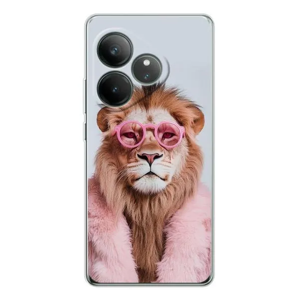 Чехол с принтом «Лев в очках» для Realme GT Neo 7