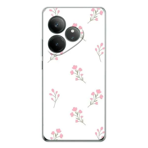 Чехол с принтом «Розовые цветы» для Realme GT Neo 7