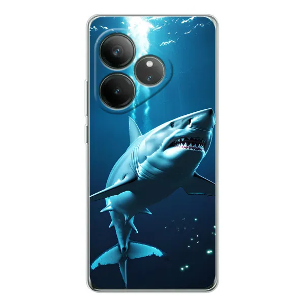 Чехол с принтом «Акула под водой» для Realme GT Neo 7 Чехол с принтом «Акула под водой» для Realme GT Neo 7