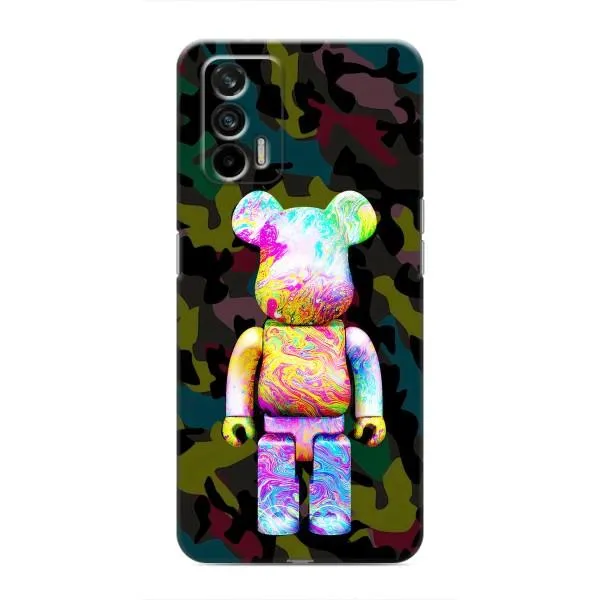 Чехол с принтом «Яркий Bearbrick» для Realme GT