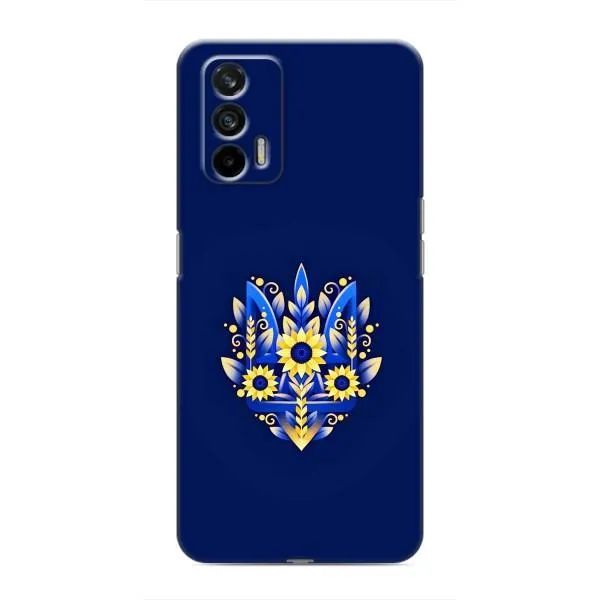 Чехол с принтом «Цветочный Герб» для Realme GT
