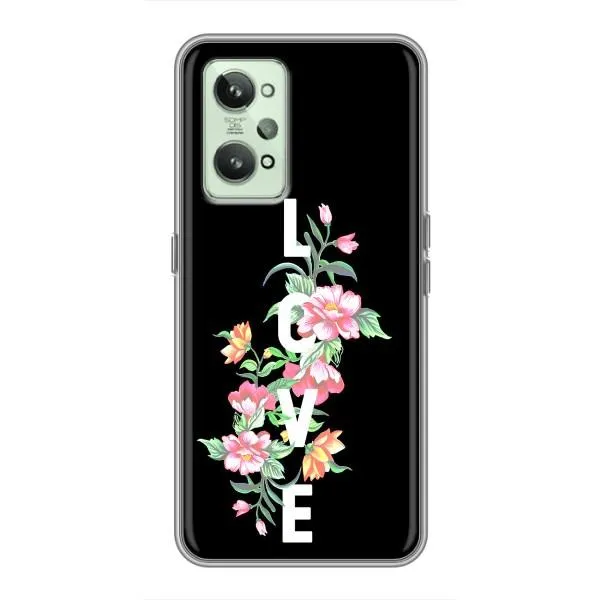 Чохол з принтом «Квіти LOVE» для Realme GT2 Чохол з принтом «Квіти LOVE» для Realme GT2