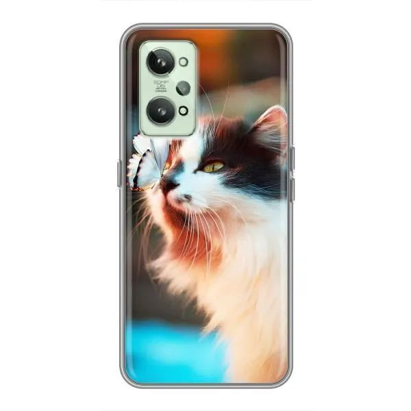 Чехол с принтом «Котик с бабочкой» для Realme GT2