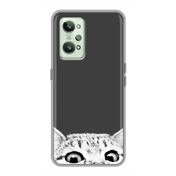 Чехол с принтом «Выглядывает кот» для Realme GT2