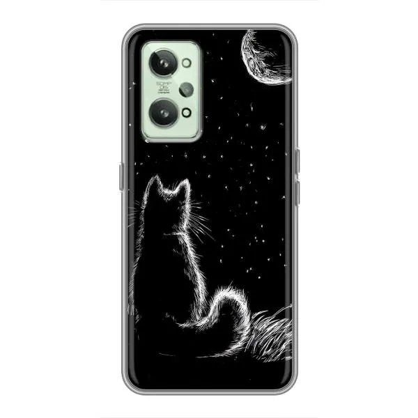 Чехол с принтом «Котик и луна» для Realme GT2