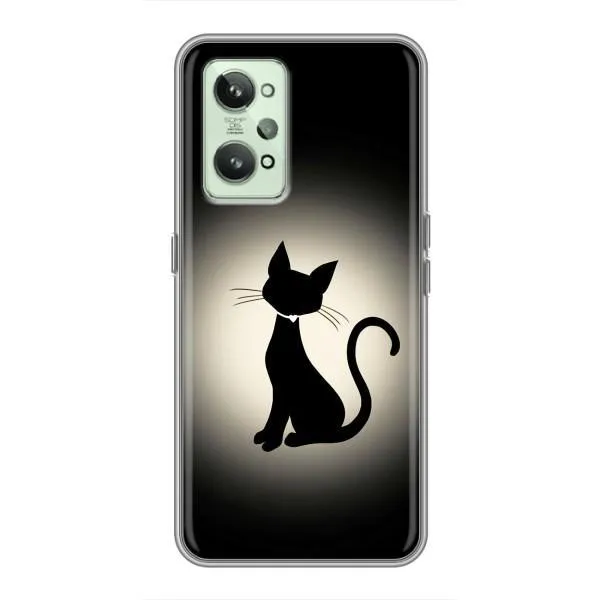 Чехол с принтом «Силуэт котика» для Realme GT2