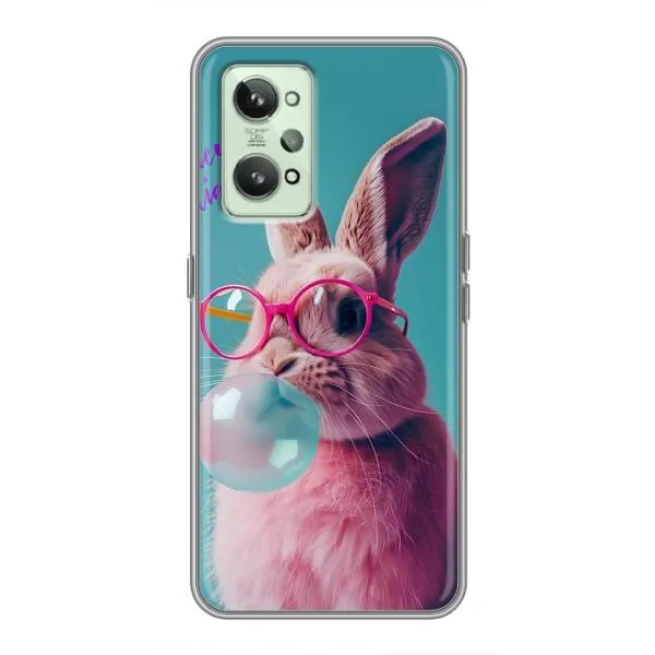 Чохол з принтом «Кролик в окулярах» для Realme GT2