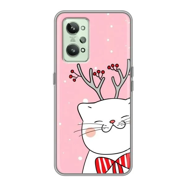 Чехол с принтом «Зимний кот» для Realme GT2