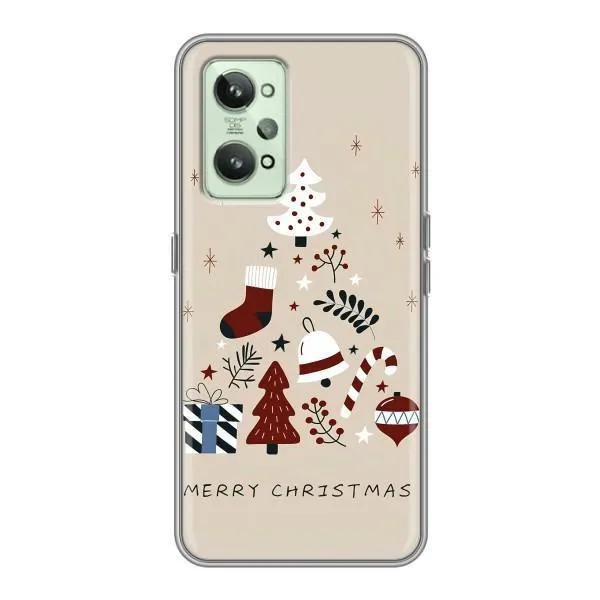 Чехол с принтом «Merry Christmas» для Realme GT2