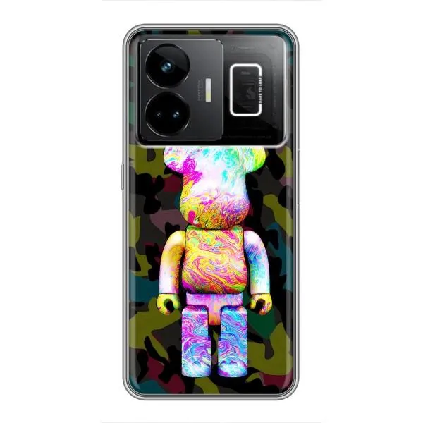 Чехол с принтом «Яркий Bearbrick» для Realme GT3 Чехол с принтом «Яркий Bearbrick» для Realme GT3