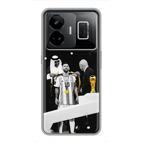 Чехол с принтом «Месси в накидке» для Realme GT3