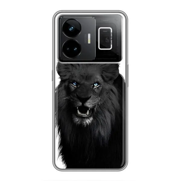 Чехол с принтом «Черный ЛЕВ» для Realme GT3 Чехол с принтом «Черный ЛЕВ» для Realme GT3