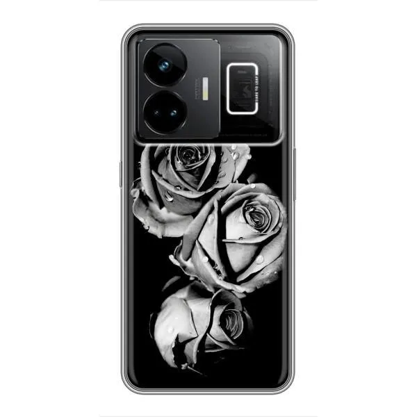 Чохол з принтом «Чорна троянда» для Realme GT3