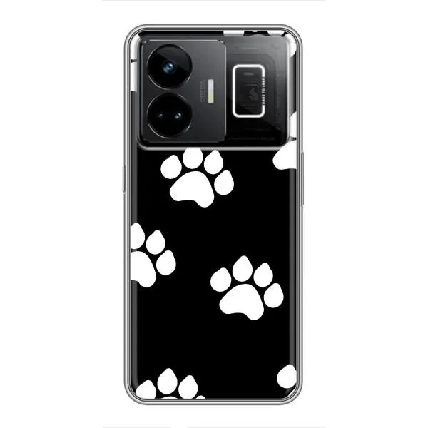 Чехол с принтом «Следы собаки» для Realme GT3