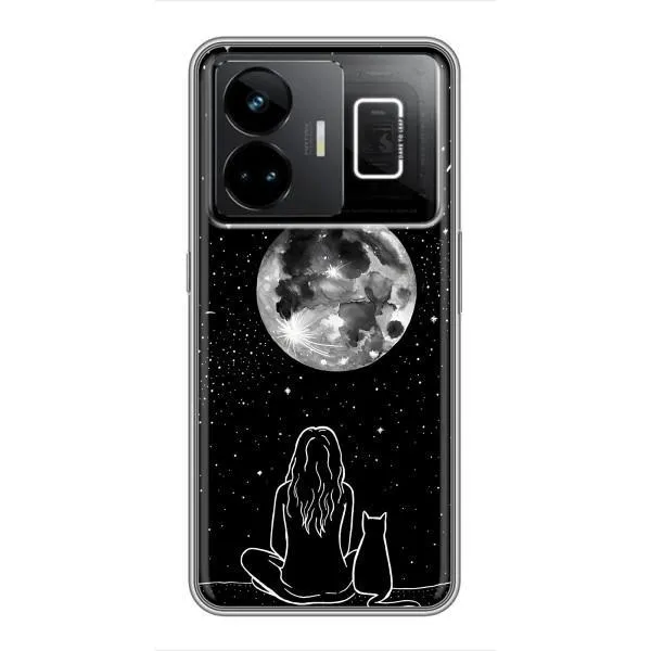 Чохол з принтом «Дівчина з котом» для Realme GT3