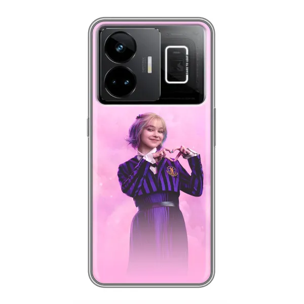 Чехол с принтом «Яркая Энид Уэнздей» для Realme GT3