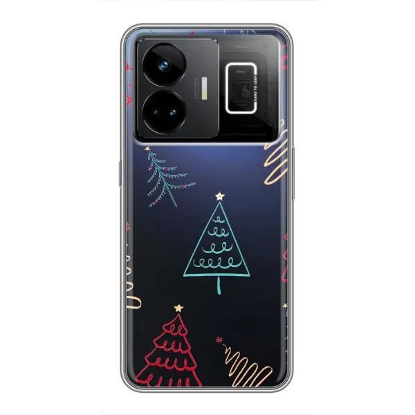 Чехол с принтом «Рождественские елки» для Realme GT3