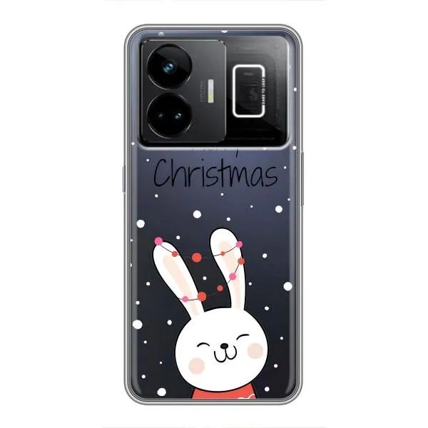 Чехол с принтом «Рождественский заяц» для Realme GT3
