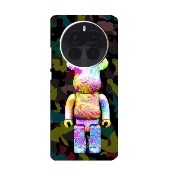 Чохол з принтом «Яскравий Bearbrick» для Realme GT5 Pro