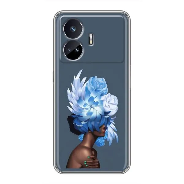 Чохол з принтом «Квіти на голові» для Realme GT5 Чохол з принтом «Квіти на голові» для Realme GT5