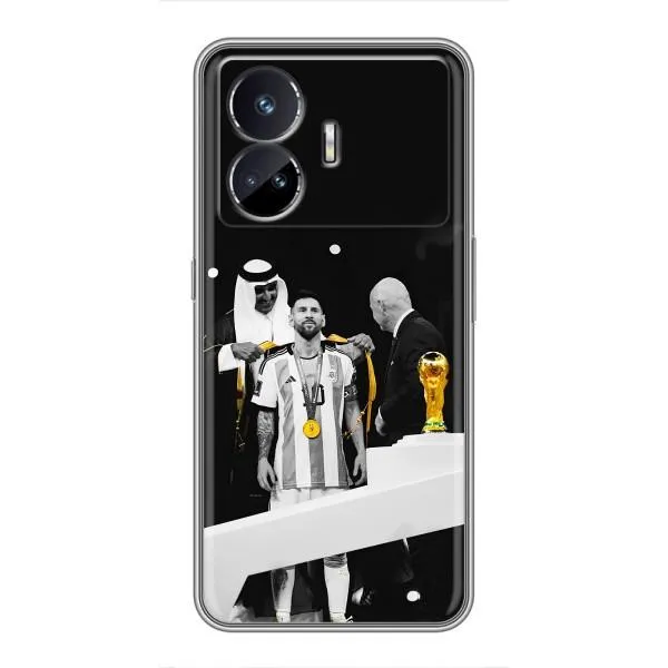 Чехол с принтом «Месси в накидке» для Realme GT5