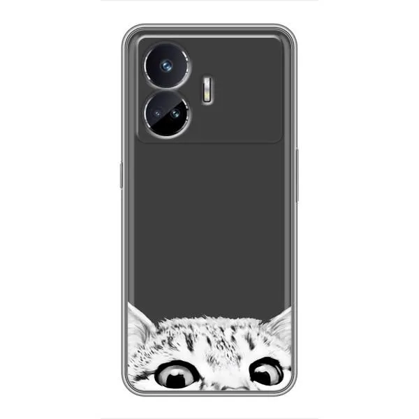 Чохол з принтом «Виглядає котик» для Realme GT5 Чохол з принтом «Виглядає котик» для Realme GT5