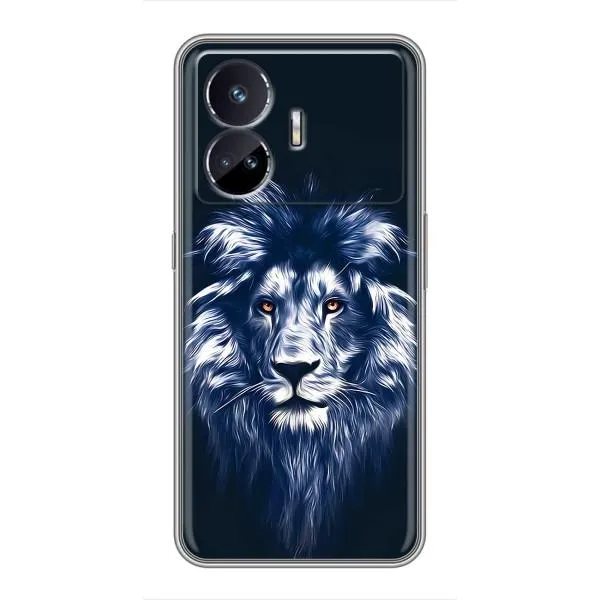 Чехол с принтом «Синий Лев» для Realme GT5 Чехол с принтом «Синий Лев» для Realme GT5