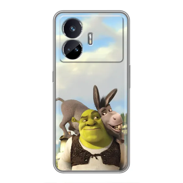 Чехол с принтом «Шрек и Осел» для Realme GT5