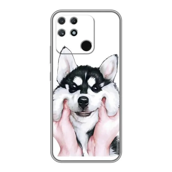 Чехол с принтом «Довольный Хаски» для Realme NARZO 30A Чехол с принтом «Довольный Хаски» для Realme NARZO 30A