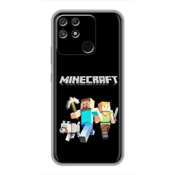 Чохол з принтом «герої Minecraft» для Realme NARZO 30A