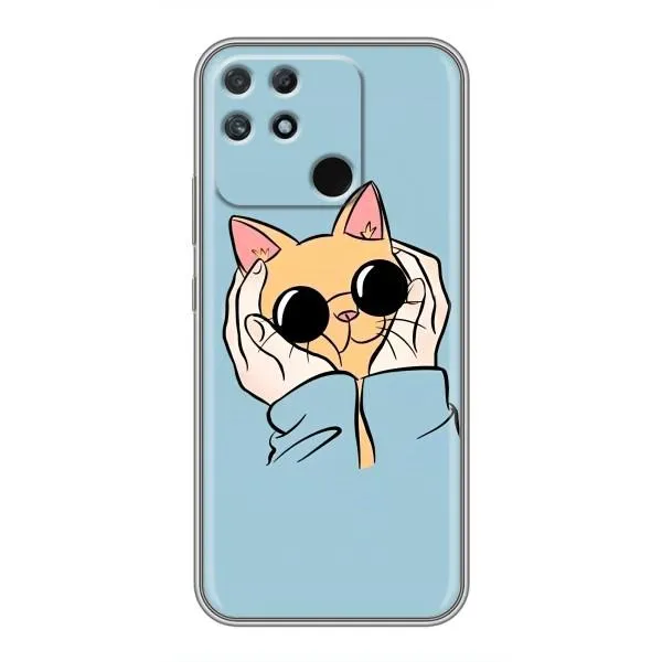 Чохол з принтом «Котик в окулярах» для Realme NARZO 30A Чохол з принтом «Котик в окулярах» для Realme NARZO 30A