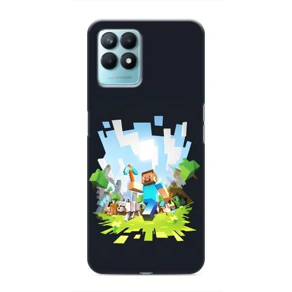 Чехол с принтом «персонажи Minecraft» для Realme NARZO 50