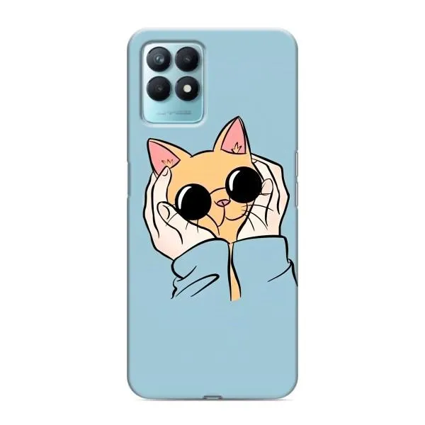 Чехол с принтом «Котик в очках» для Realme NARZO 50 Чехол с принтом «Котик в очках» для Realme NARZO 50