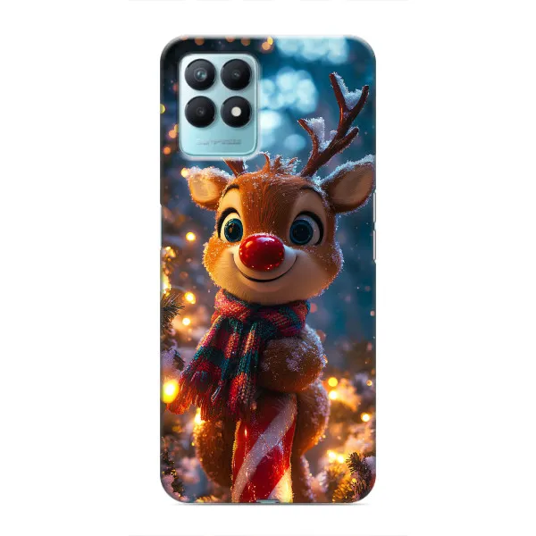 Чехол с принтом «Олень с шарфом» для Realme NARZO 50 Чехол с принтом «Олень с шарфом» для Realme NARZO 50
