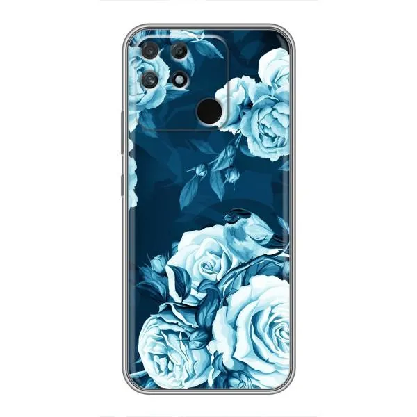 Чехол с принтом «Голубые Бутоны» для Realme NARZO 50A