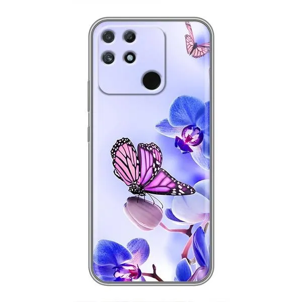 Чехол с принтом «Бабочка на цветочке» для Realme NARZO 50A Чехол с принтом «Бабочка на цветочке» для Realme NARZO 50A