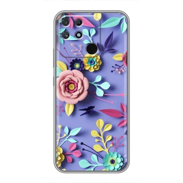 Чехол с принтом «Цветочный дизайн» для Realme NARZO 50A Чехол с принтом «Цветочный дизайн» для Realme NARZO 50A