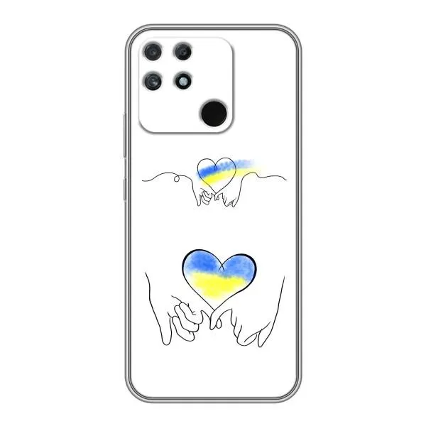 Чохол з принтом «Мир Україні» для Realme NARZO 50A