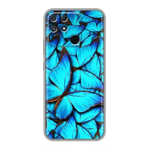 Чохол з принтом «Сині метелики» для Realme NARZO 50A