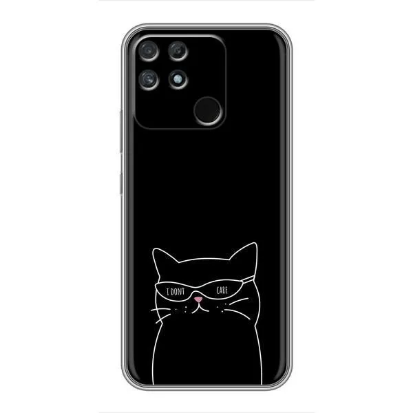 Чехол с принтом «Равнодушный кот» для Realme NARZO 50A