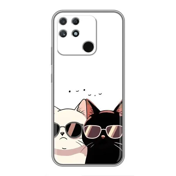Чехол с принтом «Коты в очках» для Realme NARZO 50A