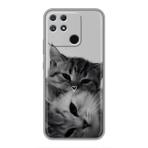 Чехол с принтом «Пара котов» для Realme NARZO 50A
