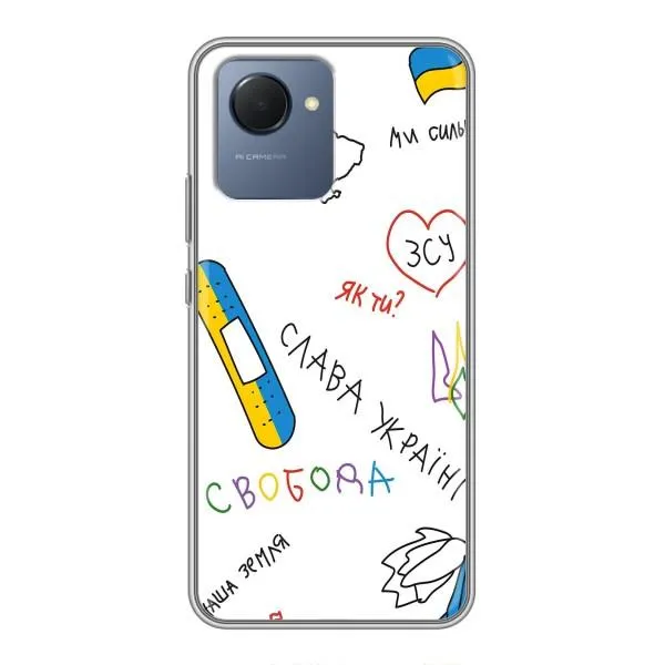 Чехол с принтом «Стикер» для Realme NARZO 50i Prime