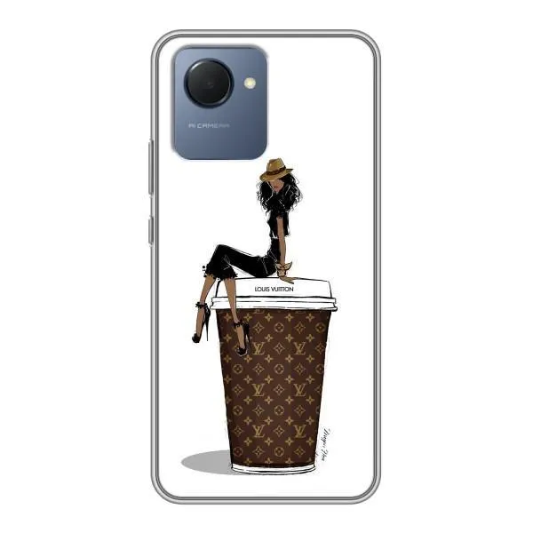 Чехол с принтом «кофе LOUIS VUITTON» для Realme NARZO 50i Prime