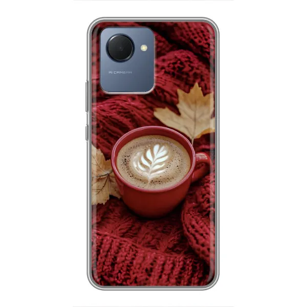 Чохол з принтом «Кава на ковдрі» для Realme NARZO 50i Prime